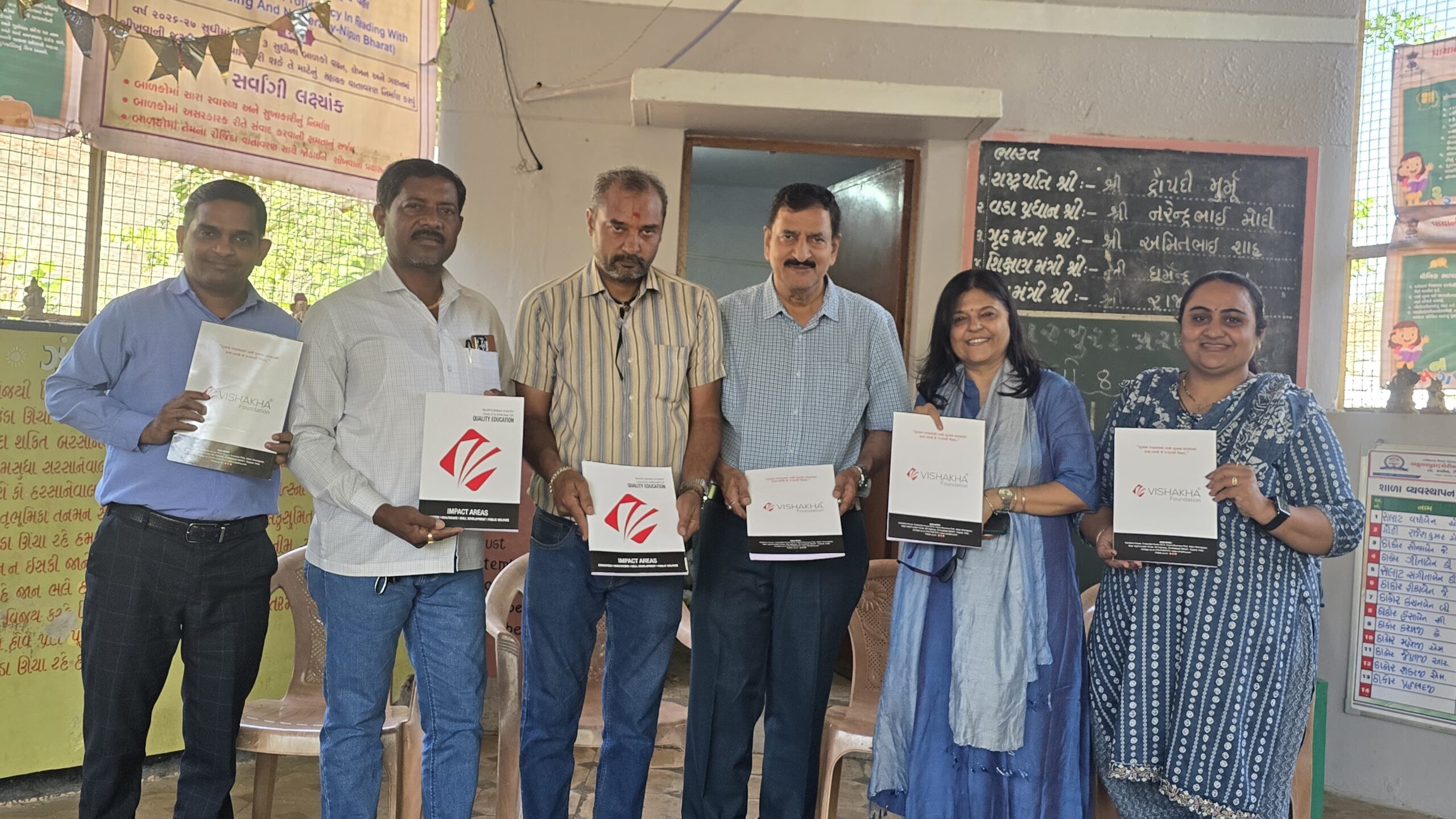 Notebook Distribution at Sherishah School